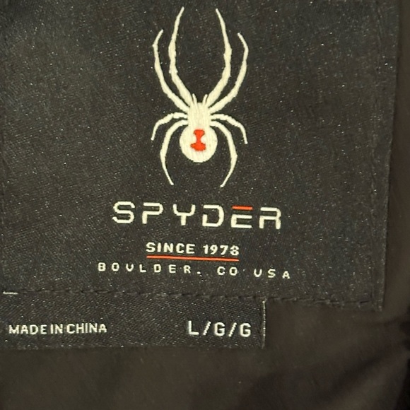 Spyder Men's Nexus Puffer Jacket Coat Dark Gray/ Black Size Large - Picture 5 of 7